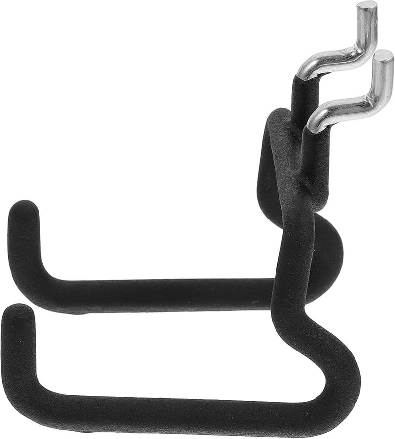 Heavy Duty Black Metal Pegboard Hook For 2.5 Inch Hole Spacing Garage Wall Tool Organizer - Image 1